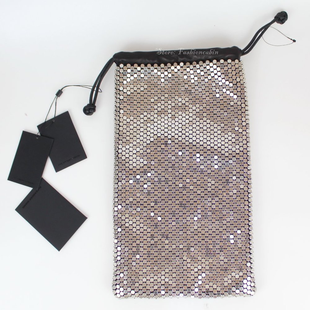 NEW Alexander Wang Ryan Leather Bag w/Studs, Silver Stud Rhinestones - Picture 3 of 10